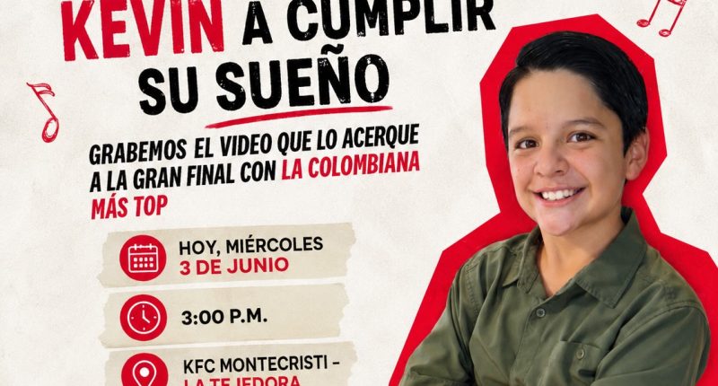 KFC SUEÑA JUNTO A KEVIN LAZO CON UNA ACTIVACIÓN ESPECIAL DESDE MONTECRISTI.